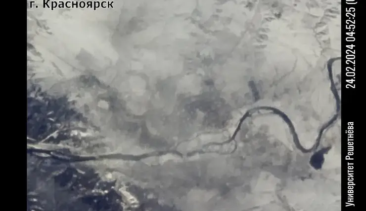 Красноярские ученые показали спутниковые снимки Енисея