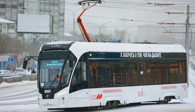 В Красноярске трамваи № 5 и № 6 не будут ходить по Волжской 21 марта
