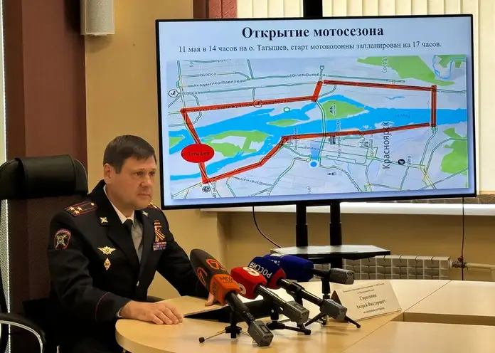 В Красноярске определён маршрут колонны на открытии мотосезона