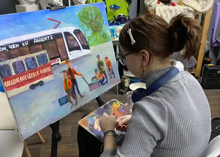 В Красноярске 27 марта откроется выставка картин с троллейбусами