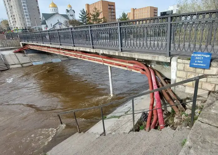 В Красноярске уровень воды в Каче опустился на 10 сантиметров