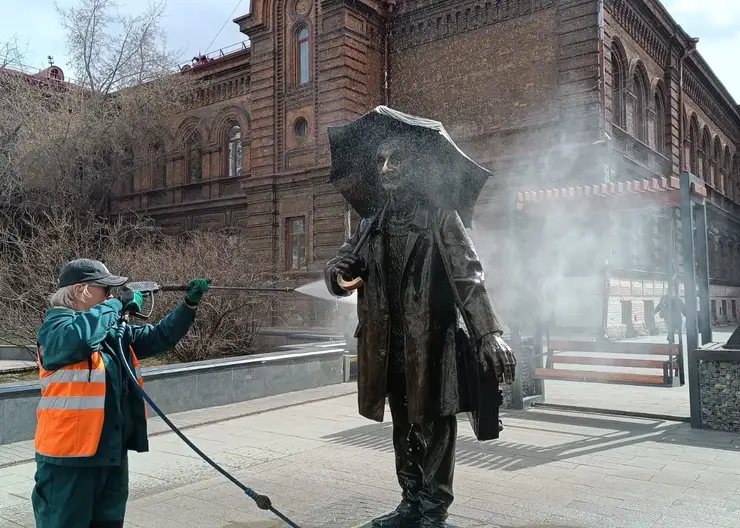 В Красноярске наводят порядок на общественных пространствах