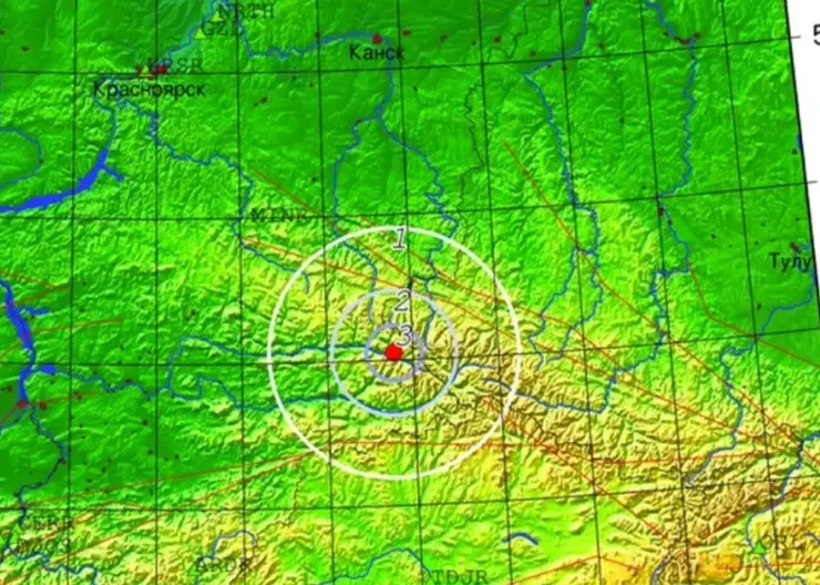 На юго-востоке Красноярского края произошло землетрясение магнитудой 3,3
