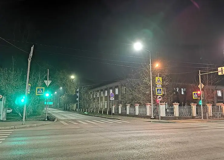 На 7 улицах Красноярска в этом году появилось новое освещение