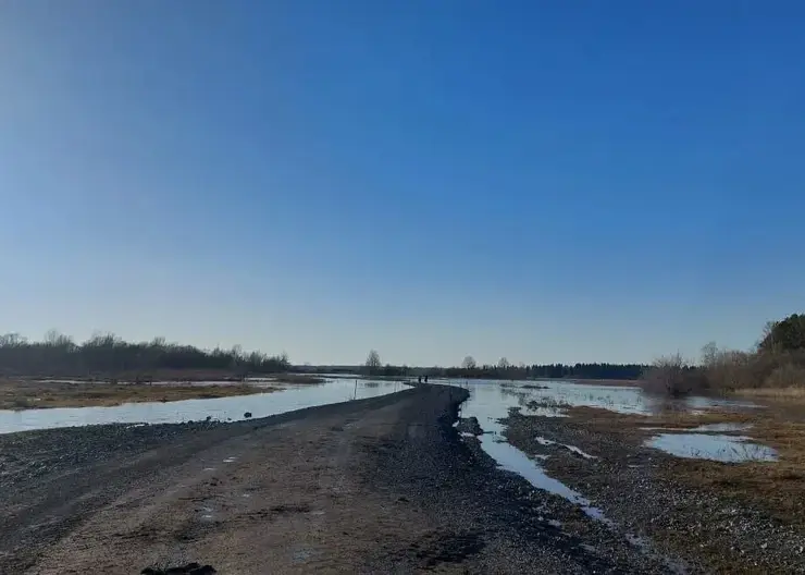 В Красноярском крае от воды освободились приусадебные участки и жилой дом села Сучково