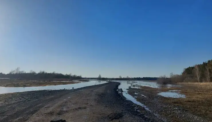 В Красноярском крае от воды освободились приусадебные участки и жилой дом села Сучково