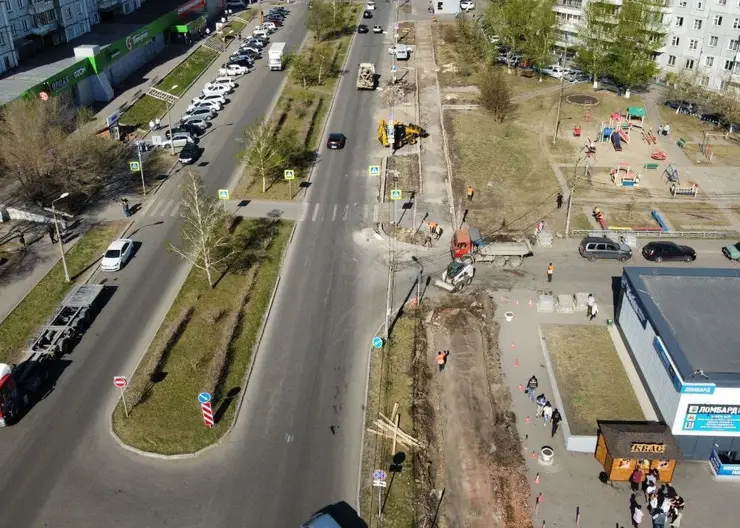 В Красноярске обустроят еще одну пешеходную зону в Солнечном