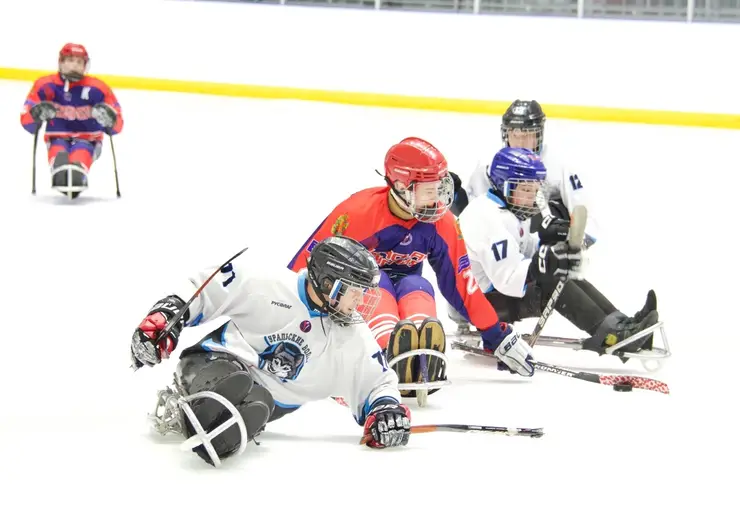 Красноярская детская команда по следж-хоккею заняла второе место в турнире «Енисейский лёд 2023»