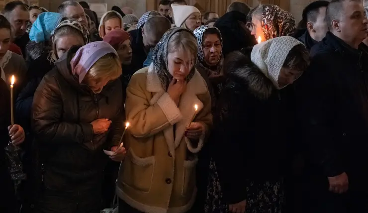 Красноярская епархия проведет прямую трансляцию пасхального богослужения из храма Рождества Христова