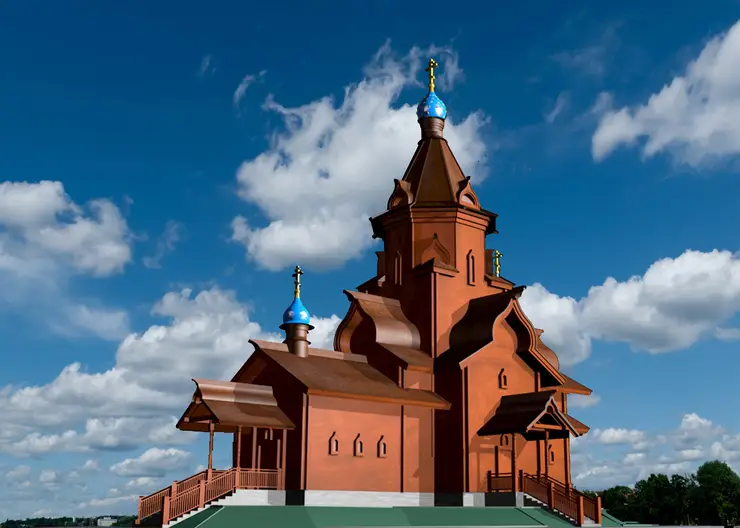 В Красноярске приступили к строительству храма на Стрелке