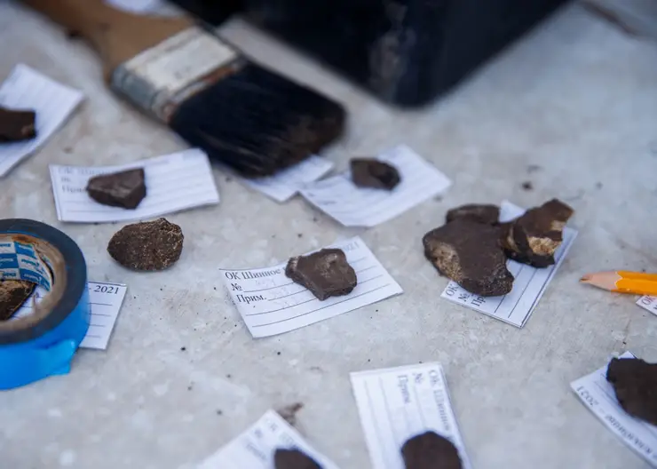 Археологи нашли старинные зеркальце и нож на красноярском Шинном кладбище