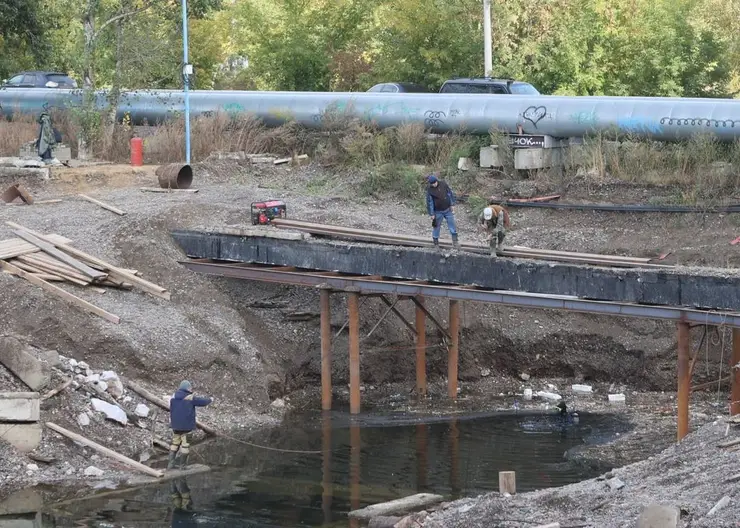 В Красноярске завершаются работы на Абаканской протоке