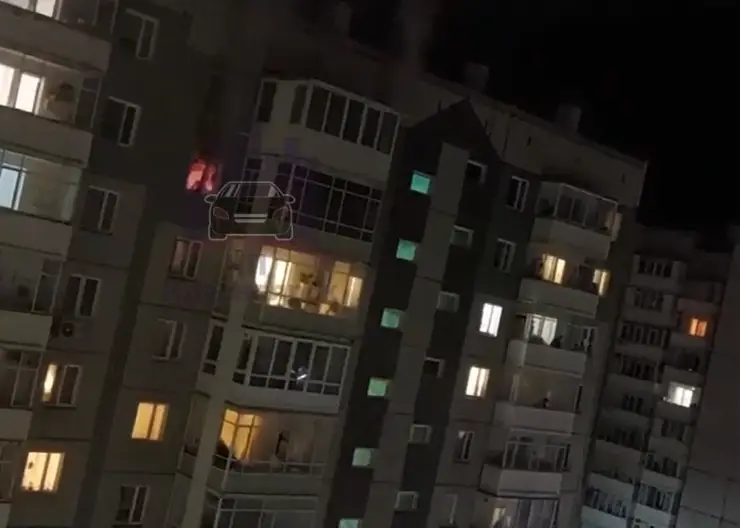 В Красноярске в ночном пожаре на Вербной погиб один человек