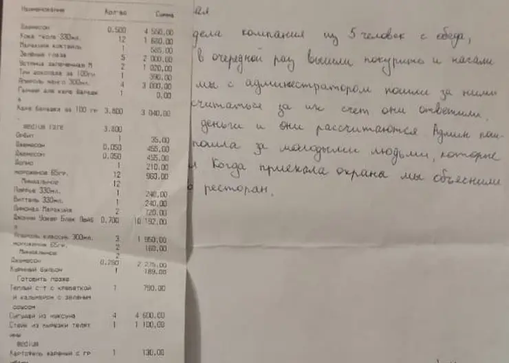 Незаплатившие за ужин в баре «Крылья» наели на 53 тысячи еще в одном ресторане Красноярска
